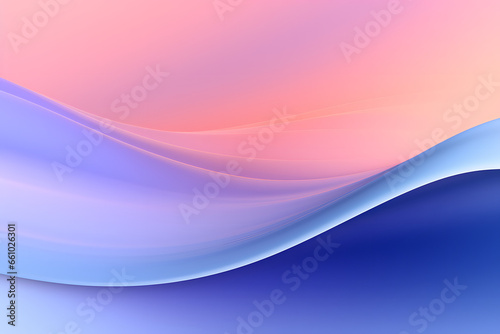 Wavy gradient of blue and pink blending together