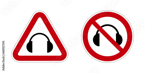 cadque audio interdit panneau rouge rond triangle barré