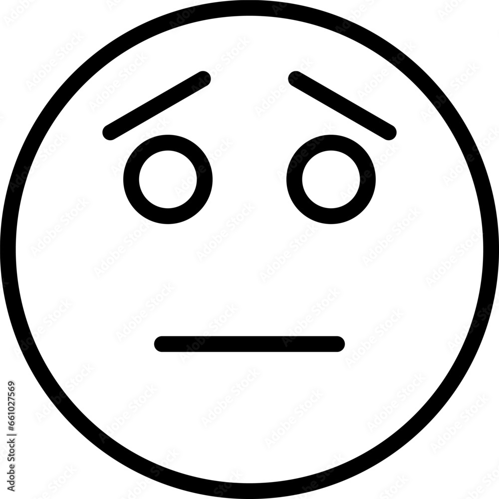 upset Line Icon pictogram symbol visual illustration upset Line Icon pictogram symbol visual illustration