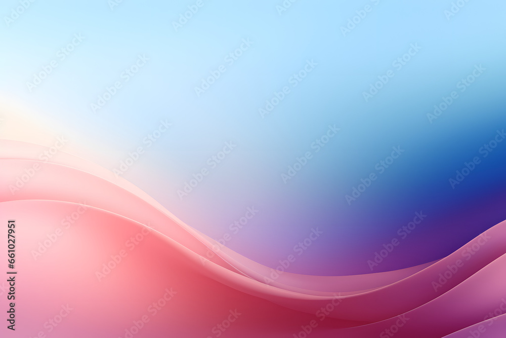 Graceful pink waves flow under a soft blue to pink gradient sky Graceful pink waves flow under a soft blue to pink gradient sky