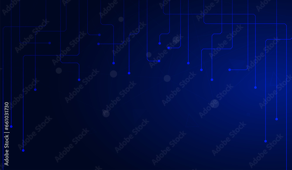Fototapeta premium blue technology abstract trendy background
