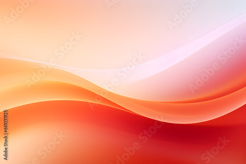 Warm orange waves with a smooth gradient and soft luminance