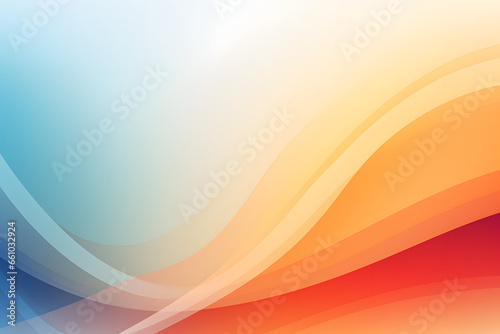 Gradient waves transitioning from blue to red on a soft background