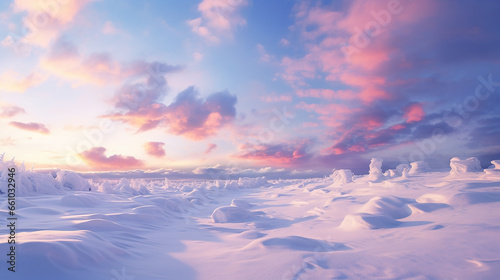 冬の青空の幻｜Enchanted Winter Sky Generative AI