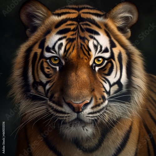 tiger profile picture tiger profile picture.Generative AI