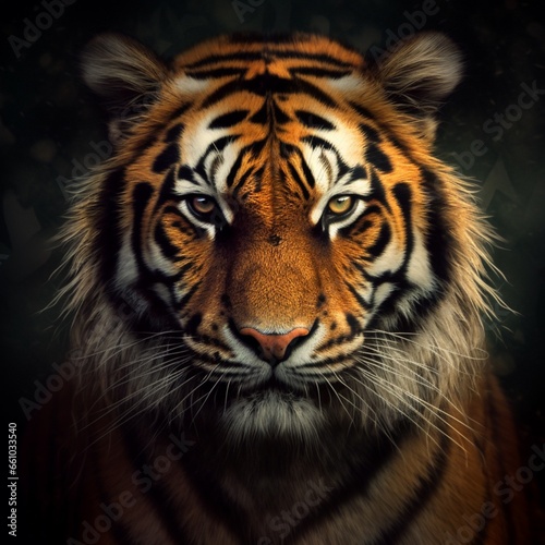 tiger profile picture tiger profile picture.Generative AI © shuvodesign