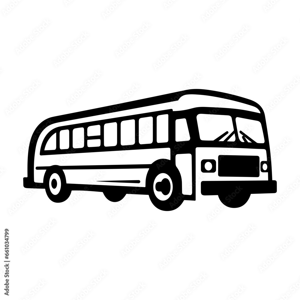 School Bus Icon School Bus Icon