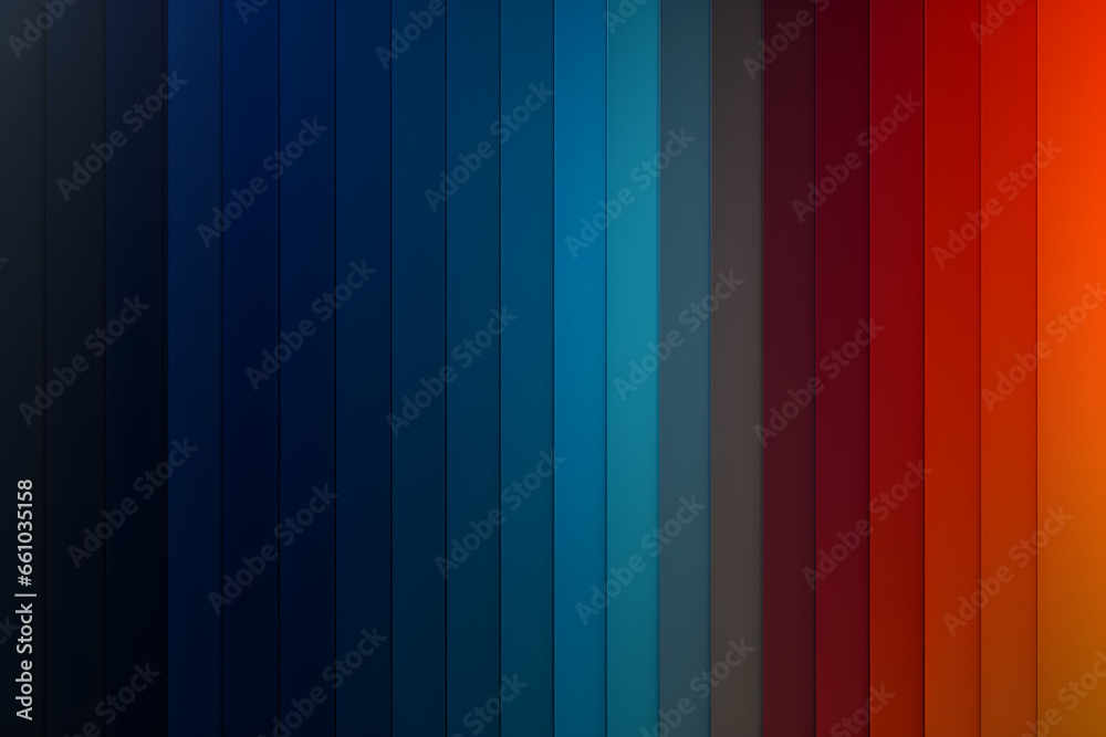 Vertical gradient stripes transition from dark to vibrant hues - obrazy, fototapety, plakaty 