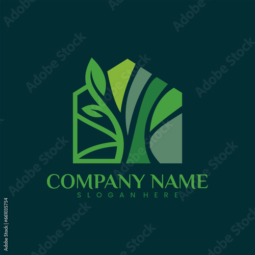 Nature house logo with green color can be used as symbols, brand identity, company logo, icons, or others. Color and text can be changed according to your need.
Nature house logo with green color can 