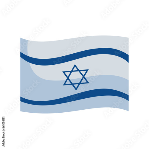 israel flag waving