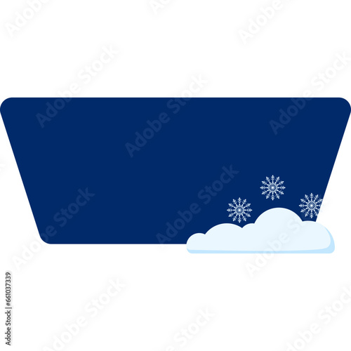 Winter Geometric Textbox