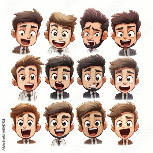 Professional Male Office Cartoon Character