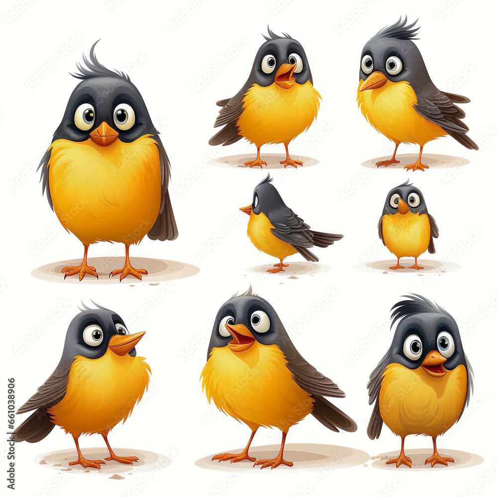 Elderly Man Cartoon Character - 9 Facial Expressions Elderly Man Cartoon Character - 9 Facial Expressions