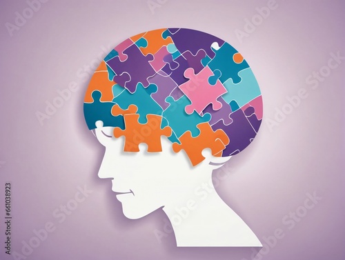 Wallpaper Mural A Person'S Head With Puzzle Pieces In The Shape Of Their Head Torontodigital.ca