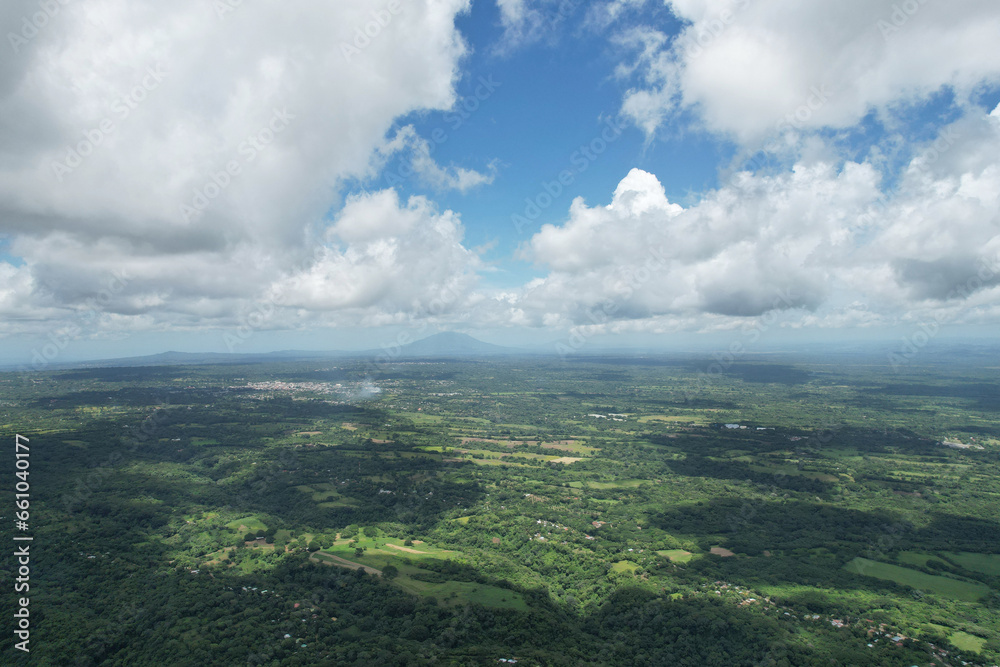 Green nature in Nicaragua landscape