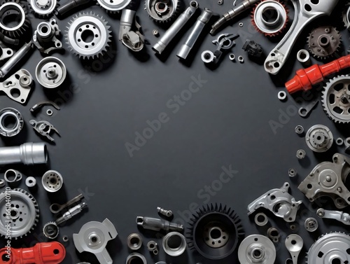 A Circle Of Various Metal Parts photo