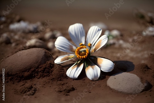 A Flower That Is Laying On The Ground © Pixel Matrix