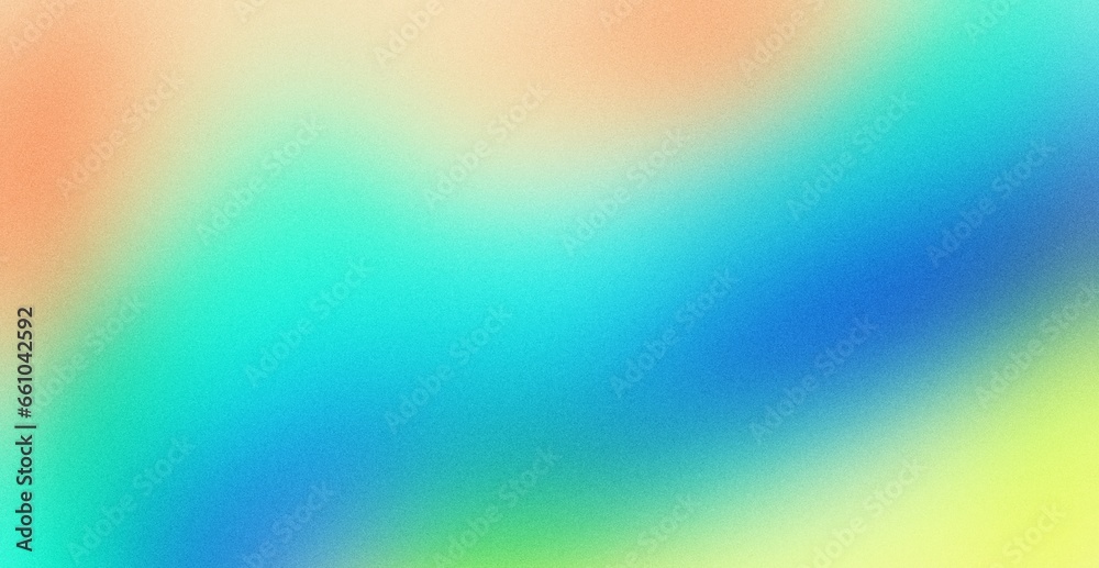 Ilustrace „Red blue green vibrant grainy gradient background, blurred ...