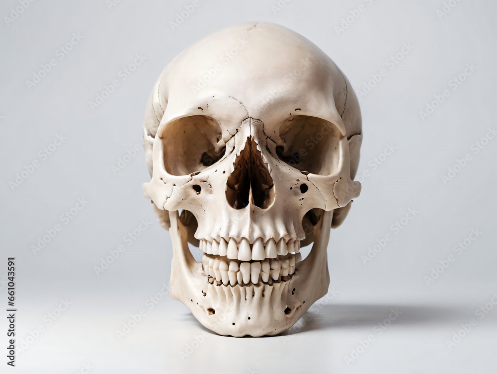 A Human Skull With A Hole In The Middle A Human Skull With A Hole In The Middle