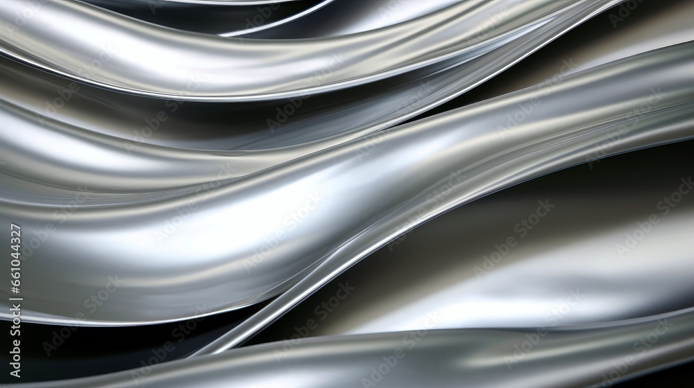 Close up of silver object, silver foil metallic wall, abstract texture background Close up of silver object, silver foil metallic wall, abstract texture background