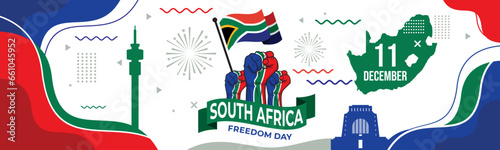 South Africa Freedom Day card. Vector