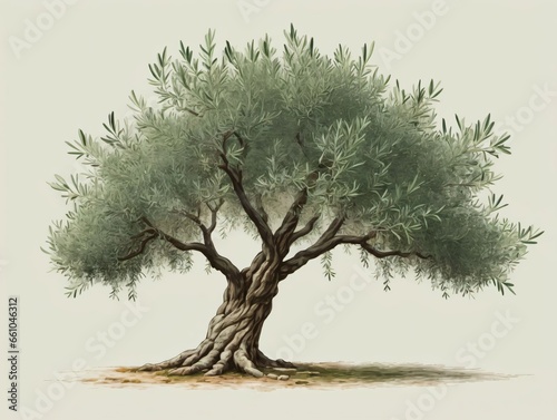 An Olive Tree With Leaves