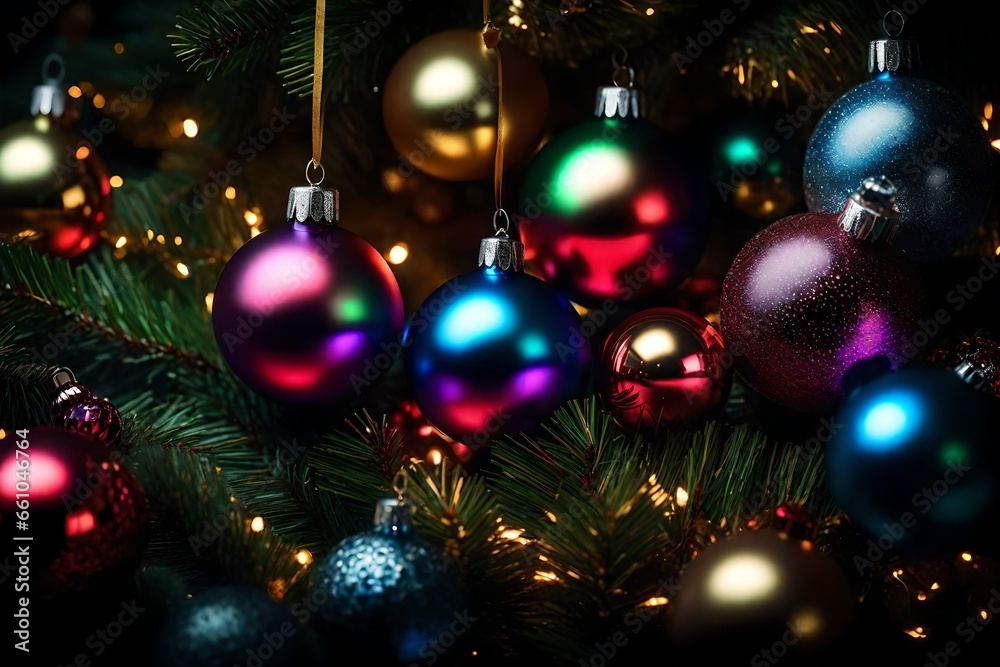 A Christmas ornament collection. A Christmas ornament collection.