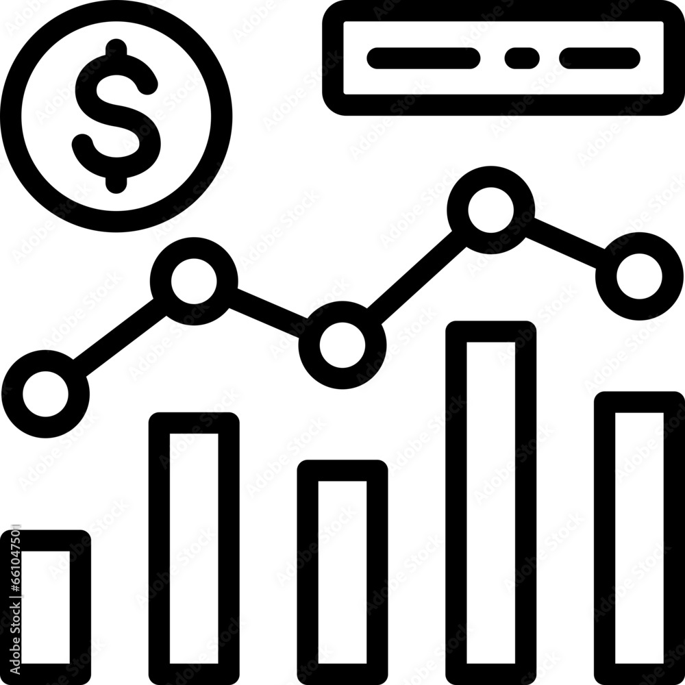 Business Analytics Outline Icon Business Analytics Outline Icon