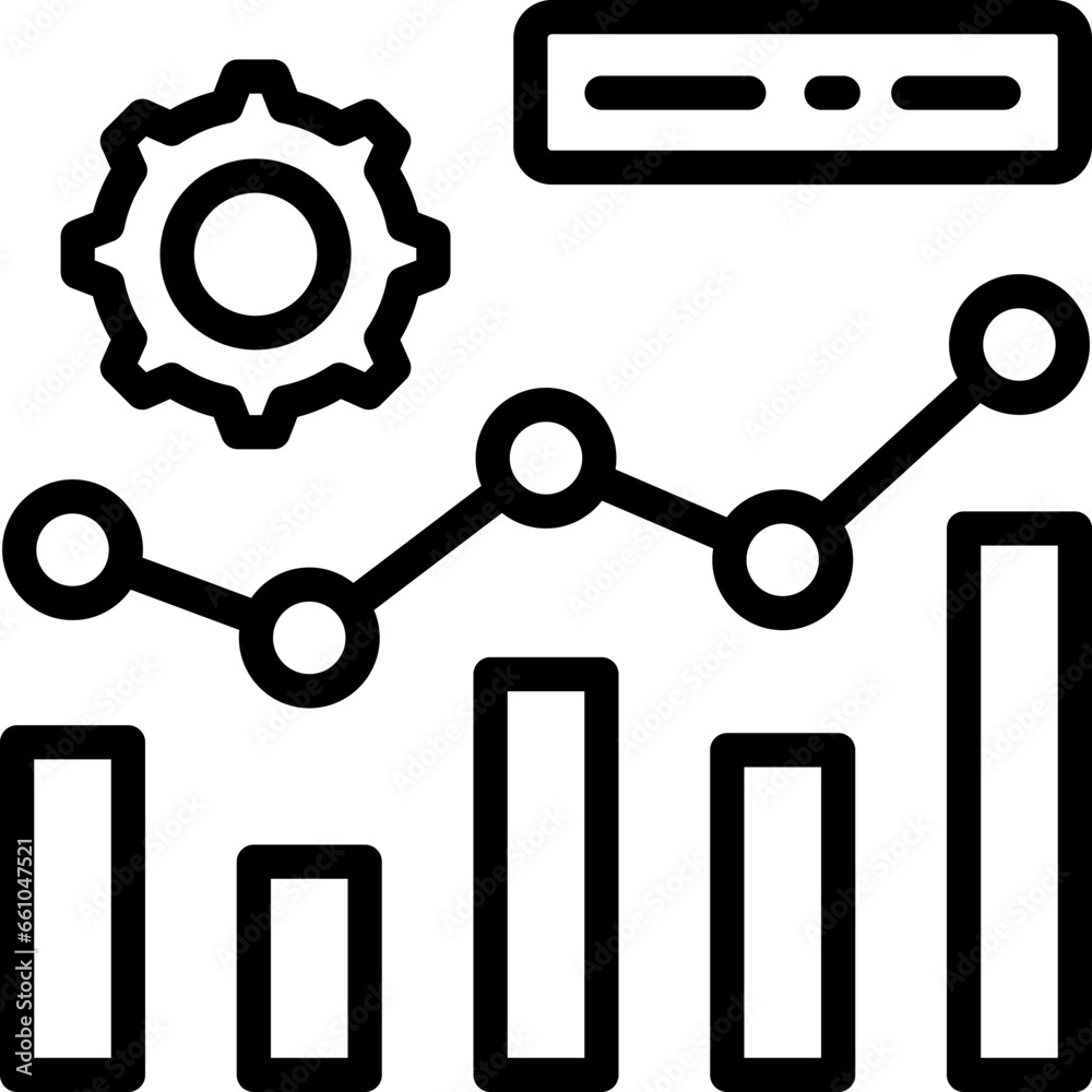 Business Analytics Outline Icon Business Analytics Outline Icon