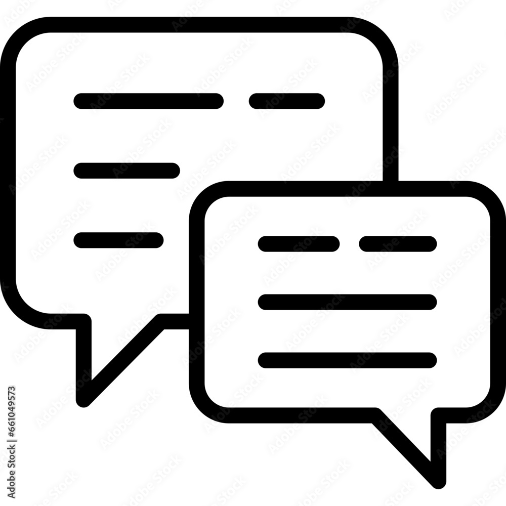 Conversation Outline Icon Conversation Outline Icon