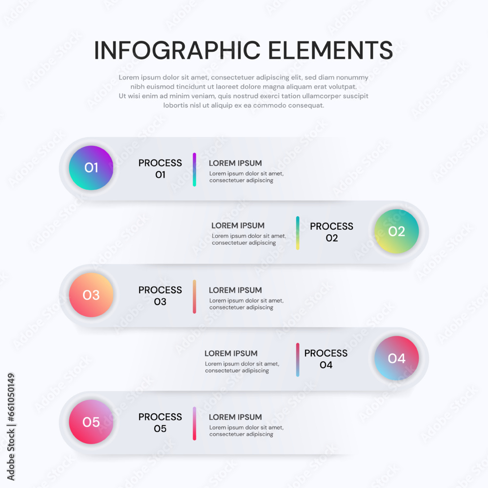 Vector infographic label design with icons.