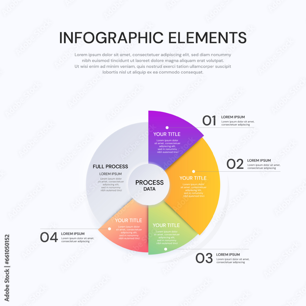 Obraz premium Vector infographic label design with icons.