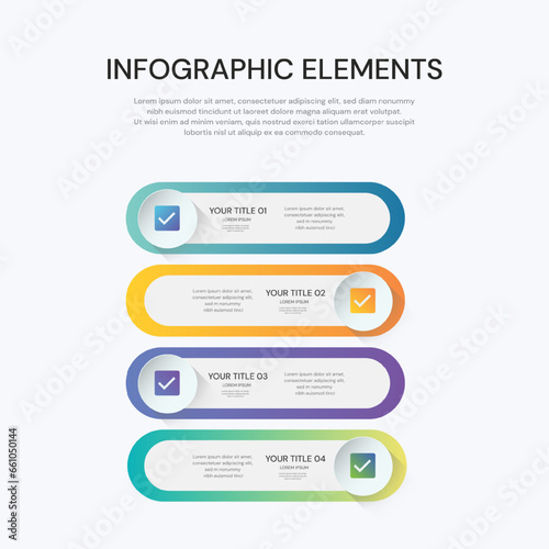Vector infographic label design with icons.