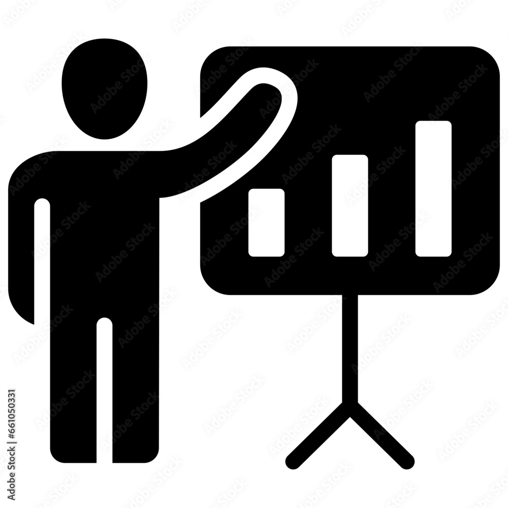 Presentation Glyph Icon Presentation Glyph Icon
