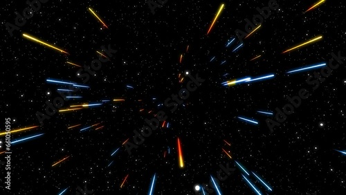 Hyperspace Exploration: Beyond the Cosmic Veil somewhere out in the outer space 4k infinite loop animation