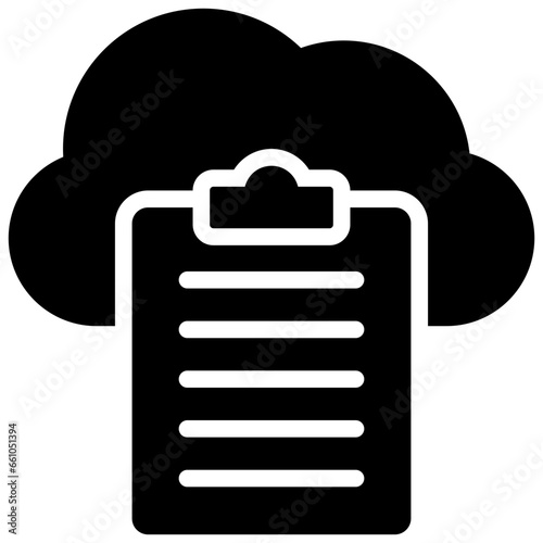 Cloud Glyph Icon