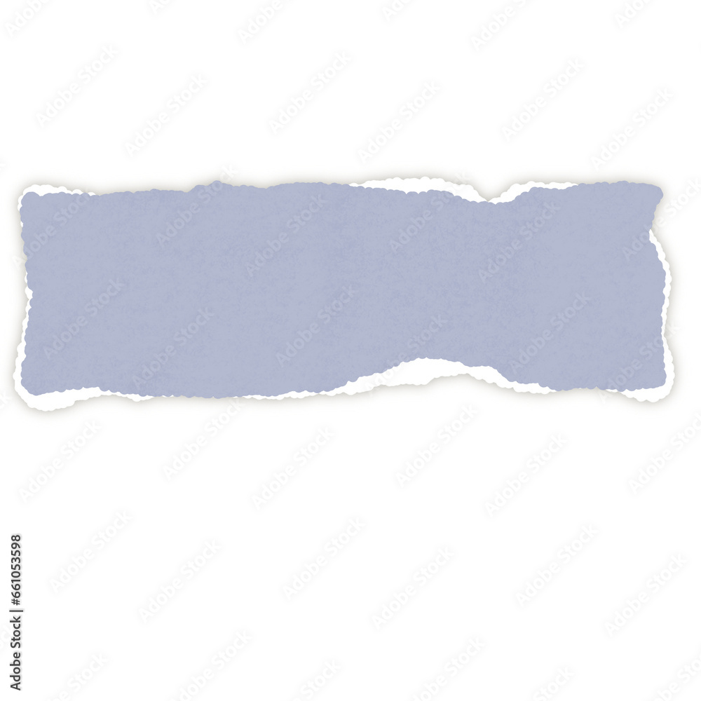 Obraz premium Blank torn notebook note, edge tear page header background, rip paper banner, rectangular grunge cardboard shred, isolated ripped newspaper piece,