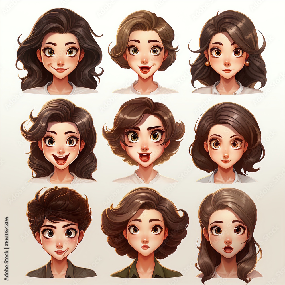 Turkey Cartoon Character - 9 Facial Expressions Turkey Cartoon Character - 9 Facial Expressions