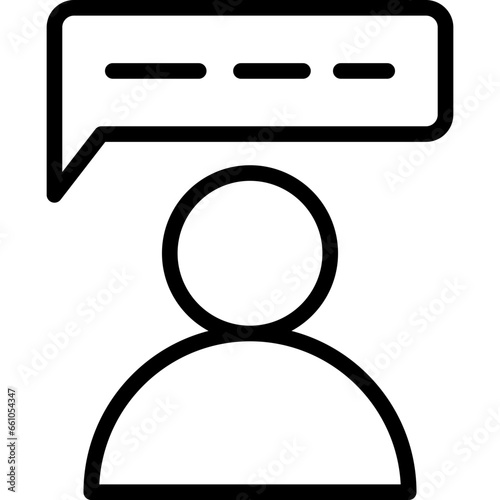 Chat Outline Icon