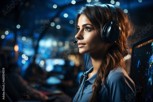 operators in call center  customer service and support