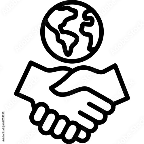 Handshake Outline Icon
