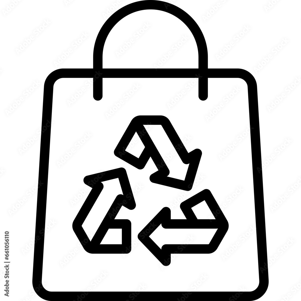 Shopping Bag Outline Icon Shopping Bag Outline Icon