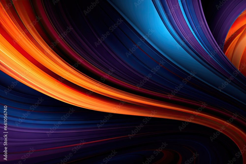 Abstract rays of light. Techno futuristic design. Dynamic light patterns. Modern concept in black and blue. Neon waves of color. Art in bright red and purple Abstract rays of light. Techno futuristic design. Dynamic light patterns. Modern concept in black and blue. Neon waves of color. Art in bright red and purple