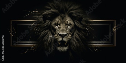 Lion Urban Safari  Animal-Inspired Background Wallpaper with a Modern Twist  Elevating Design with Trendy Wildlife Elements