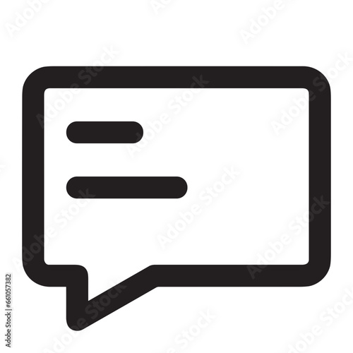 Comment icon symbol vector image. Illustration of the chat social media concept design image