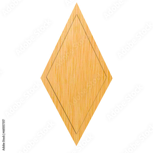 wooden rhombus wooden panel wood diamond