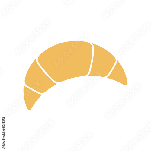 Croissant icon design template vector illustration isolated