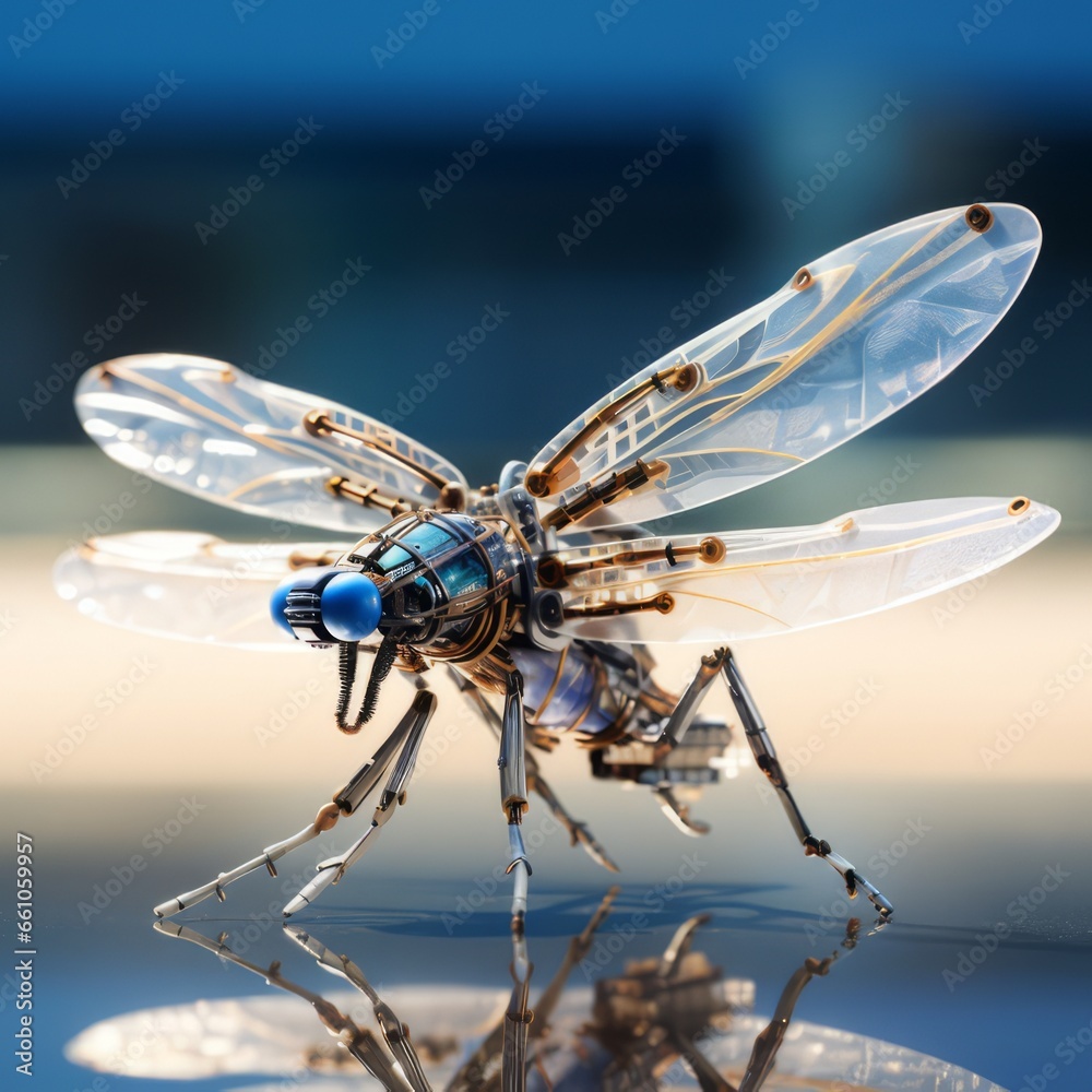 Fototapeta premium Robo-mosquito for intelligence