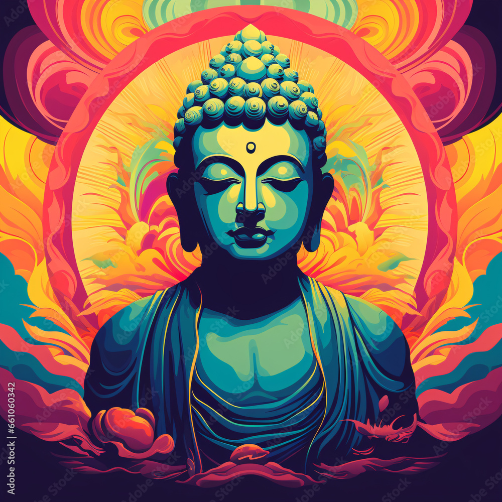 Fototapeta premium Buddha Modern Poster Design