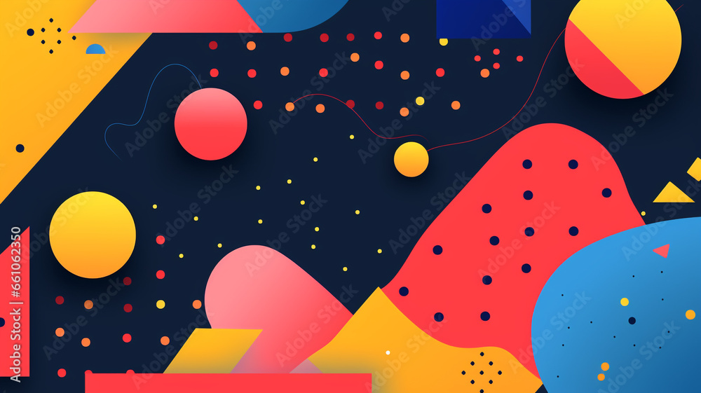 Memphis background. Background concept. Generative AI Memphis background. Background concept. Generative AI